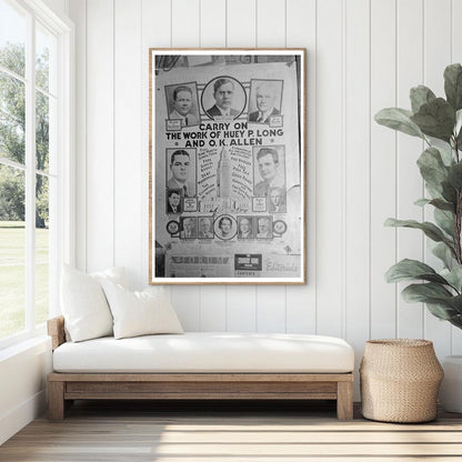 Transylvania Project Poster in Louisiana Farm Home 1939