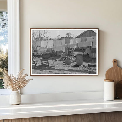 Vintage Clothesline in Weslaco Texas February 1939