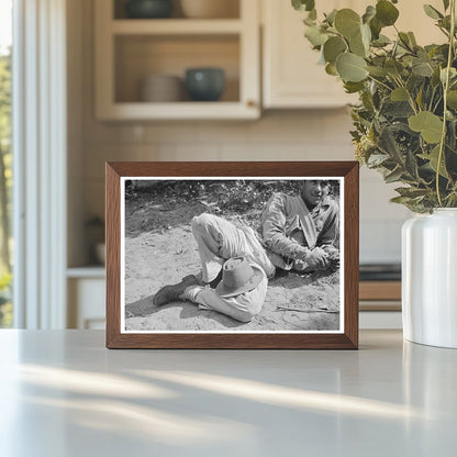 1939 Mexican Citrus Worker Picking Grapefruit in Texas