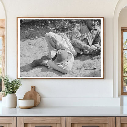 1939 Mexican Citrus Worker Picking Grapefruit in Texas