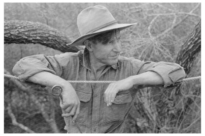 Vintage 1939 Image of Arizona Migrant in Texas