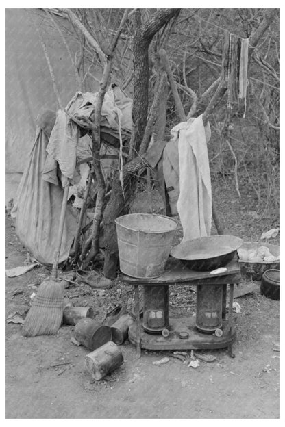 Vintage 1939 Photograph of Household Equipment in Texas