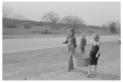 Vintage Image of Unloading Goods in Harlingen Texas 1939