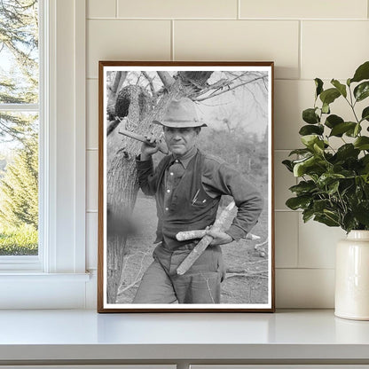 Migrant Worker Preparing Camp Near Harlingen Texas 1939