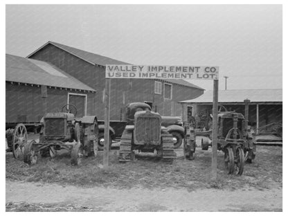 Used Farm Implements Lot Harlingen Texas February 1939