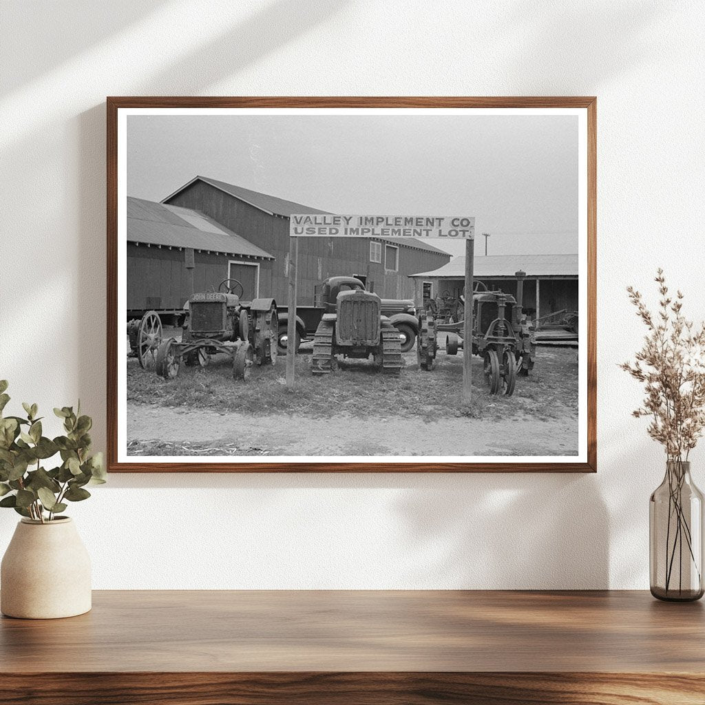 Used Farm Implements Lot Harlingen Texas February 1939