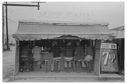 Vintage Hamburger Stand in Harlingen Texas 1939