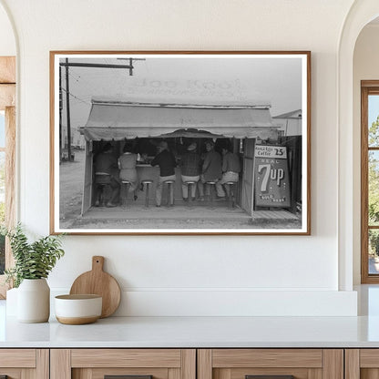 Vintage Hamburger Stand in Harlingen Texas 1939