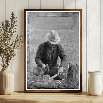 Migrant Building Tent Stakes Harlingen Texas 1939