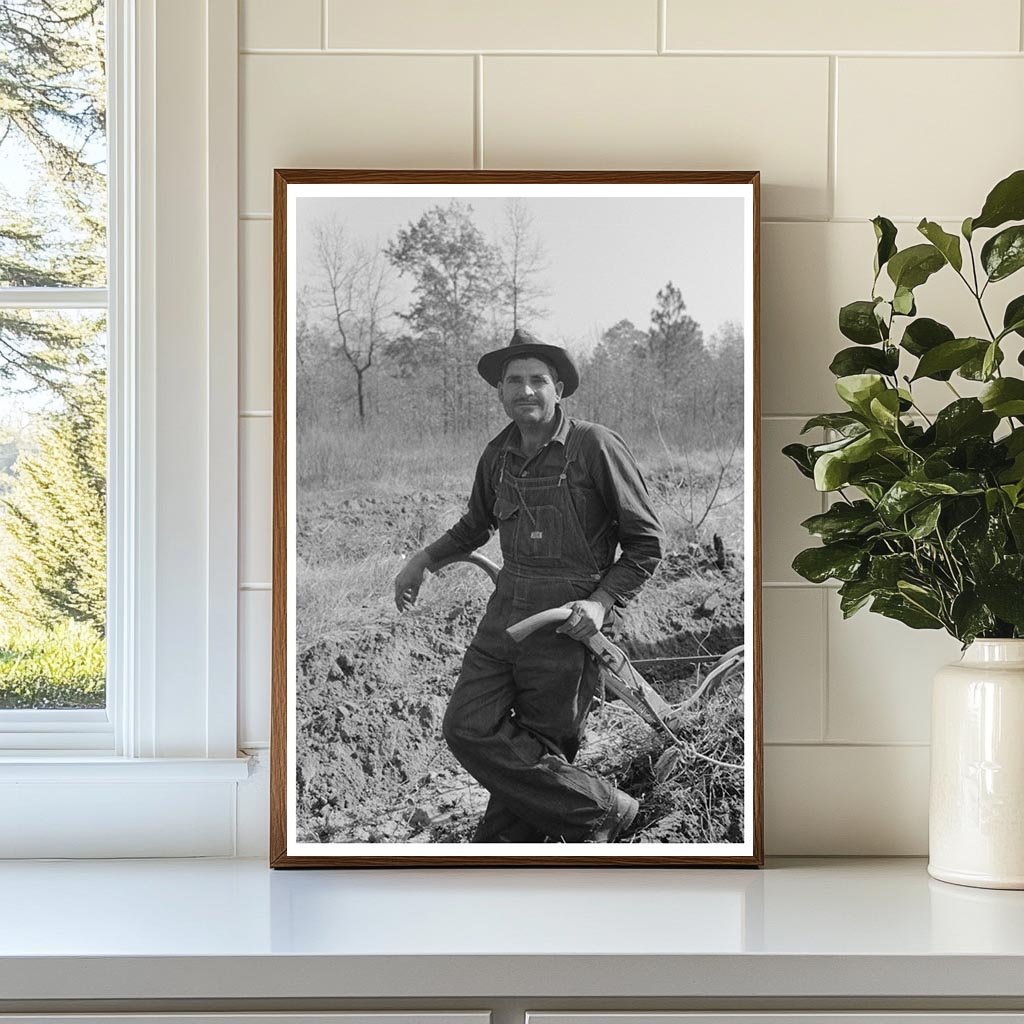 Sharecropper Plowing Field in Mississippi 1938