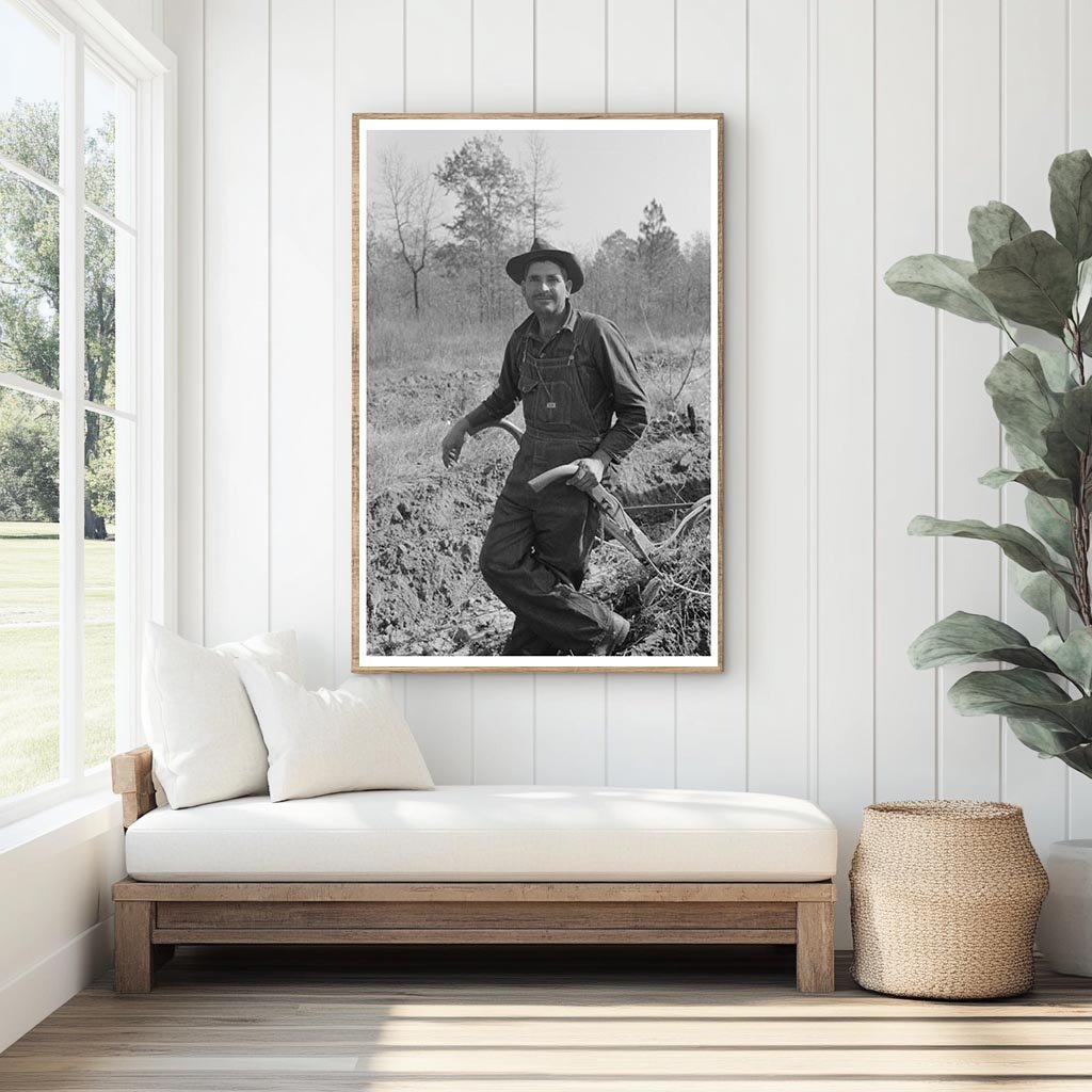 Sharecropper Plowing Field in Mississippi 1938