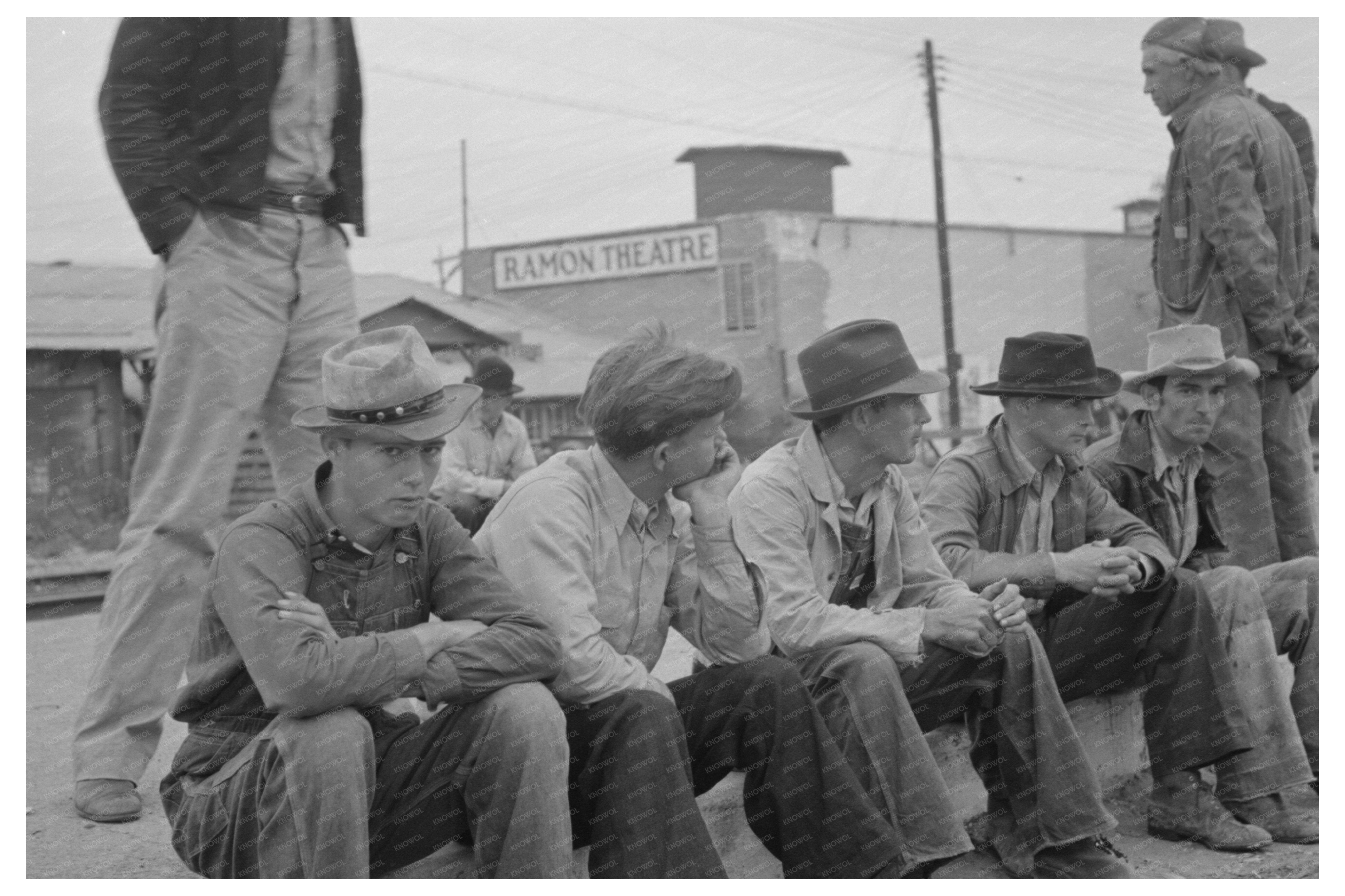Day Laborers Along Railroad Tracks Raymondville Texas 1939