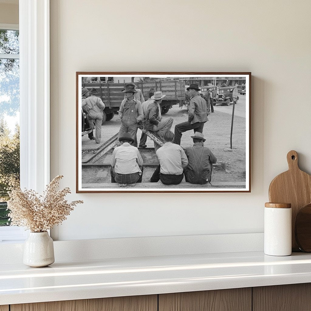 Day Laborers Waiting for Work in Raymondville Texas 1939