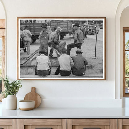 Day Laborers Waiting for Work in Raymondville Texas 1939