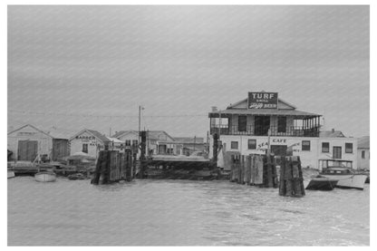 Ferry Slip Buildings in Port Aransas Texas 1939