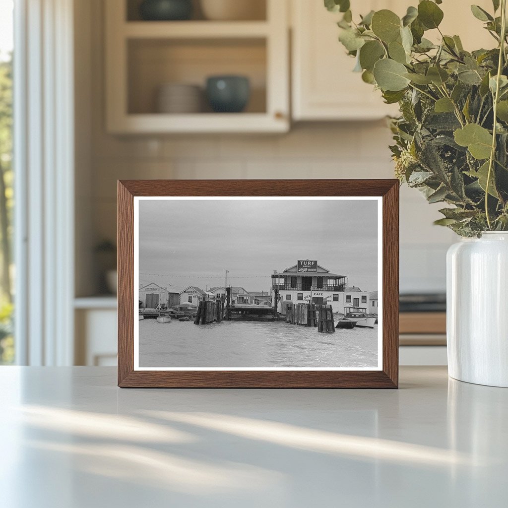 Ferry Slip Buildings in Port Aransas Texas 1939