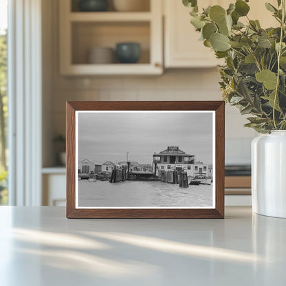 Ferry Slip Buildings in Port Aransas Texas 1939