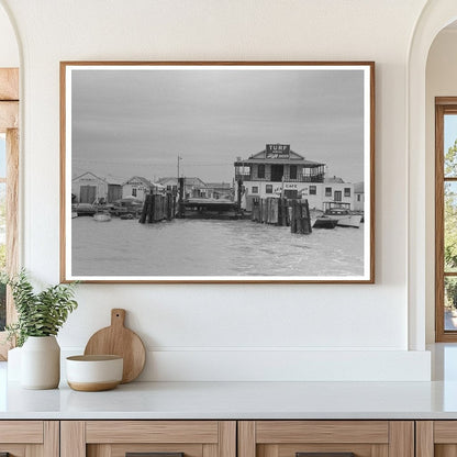 Ferry Slip Buildings in Port Aransas Texas 1939