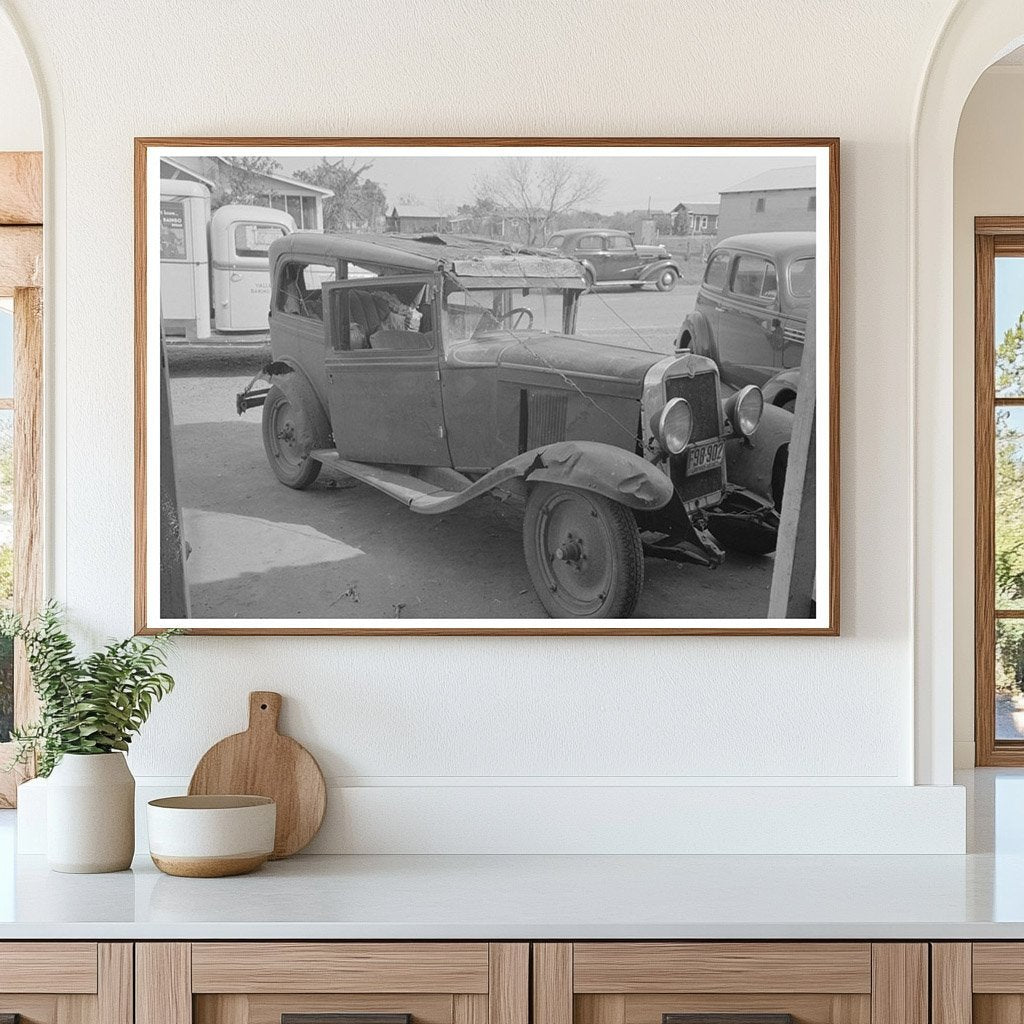 Vintage 1939 Car Held Together by Wires in Texas