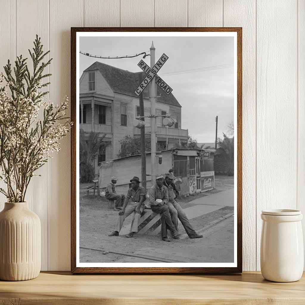 Vintage 1939 Railroad Crossing in Raymondville Texas