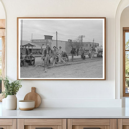 Day Laborers Await Work in Raymondville Texas 1939