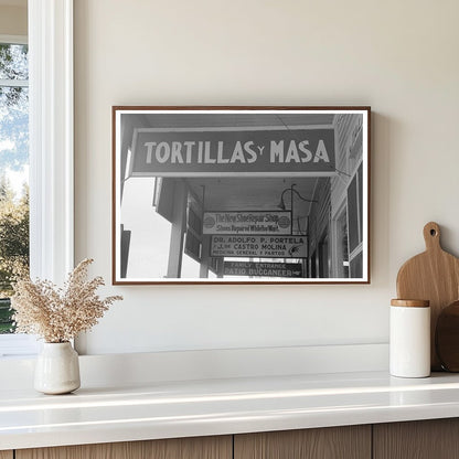 Corpus Christi Texas Balcony Signs February 1939