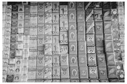 Cigarette Display in Crystal City Texas February 1939