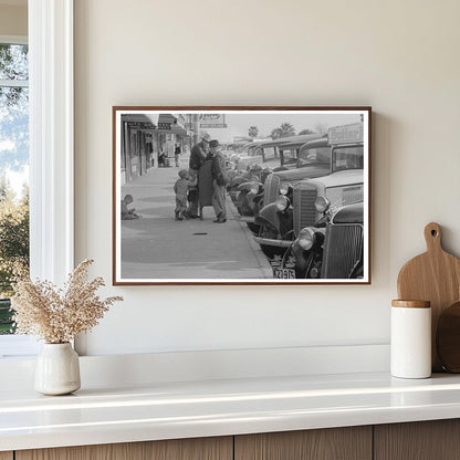 Vintage Street Scene in Crystal City Texas 1939