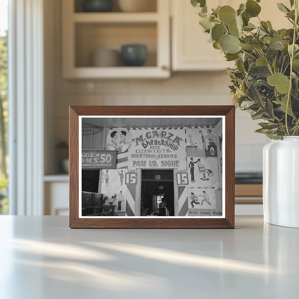 Mexican Barbershop Decorations San Antonio Texas 1939