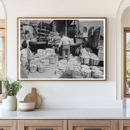 Citrus Fruits Display in San Antonio Market 1939