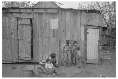 Boys Playing in Backyard San Antonio Texas March 1939