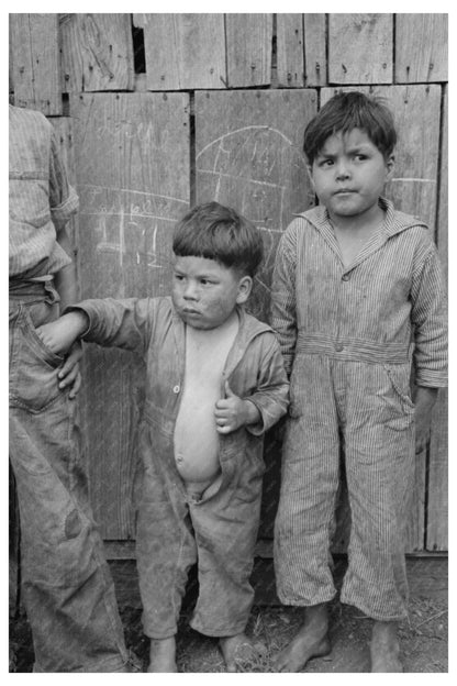 Mexican Children in San Antonio Texas March 1939 Vintage Photo