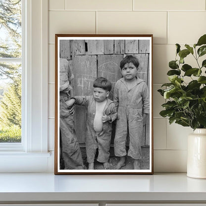 Mexican Children in San Antonio Texas March 1939 Vintage Photo