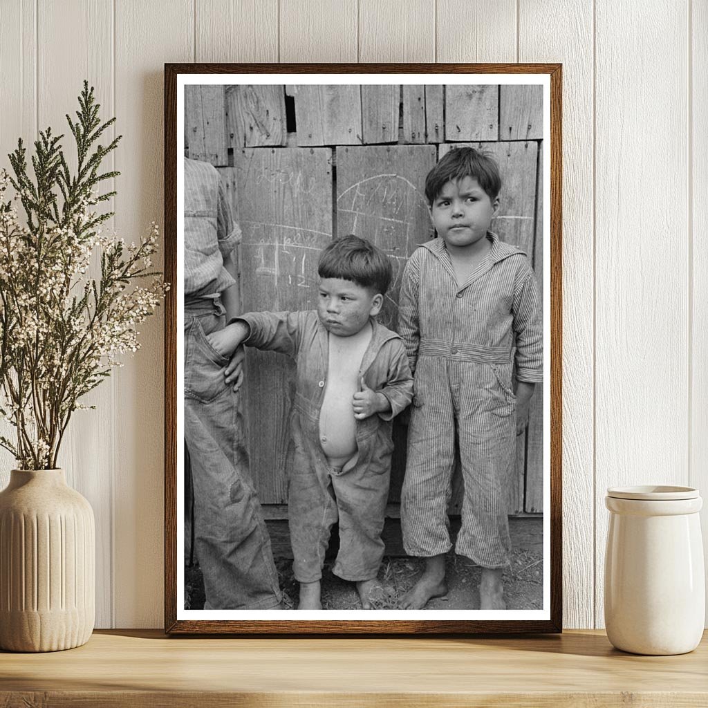 Mexican Children in San Antonio Texas March 1939 Vintage Photo