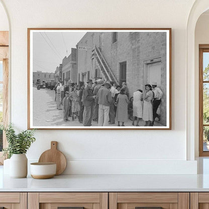 WPA Clothing Assistance Crowd San Antonio Texas March 1939