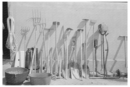 Gardening Tools Display in San Antonio Texas 1939