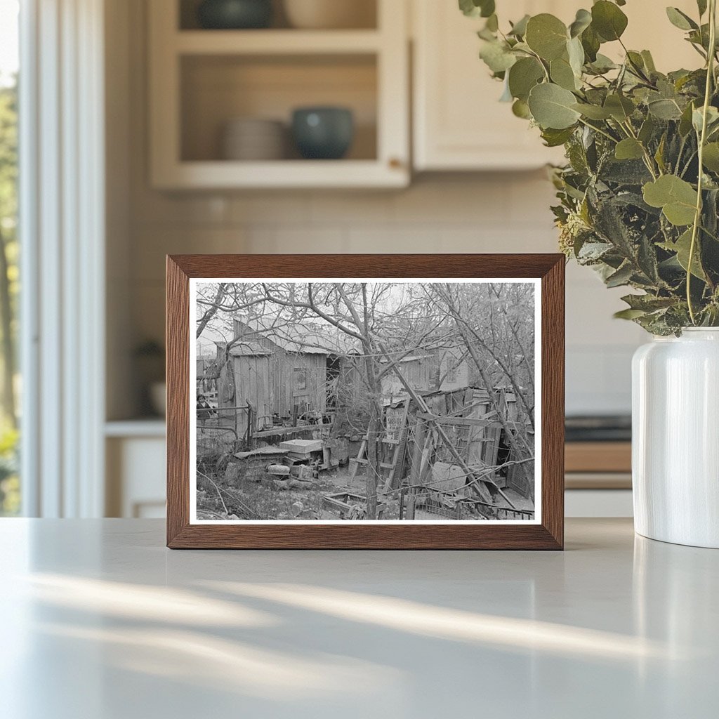 Backyard Scene in San Antonio Texas March 1939