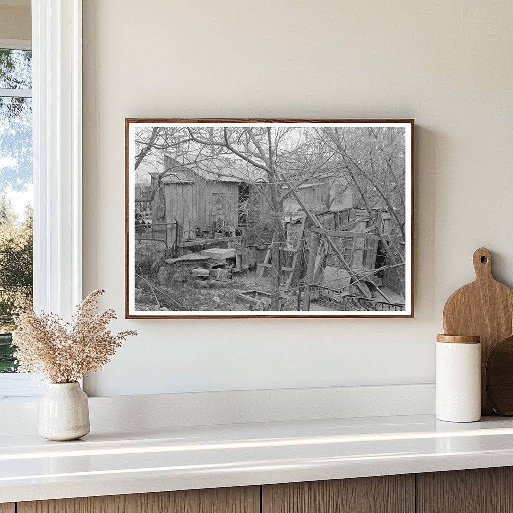 Backyard Scene in San Antonio Texas March 1939