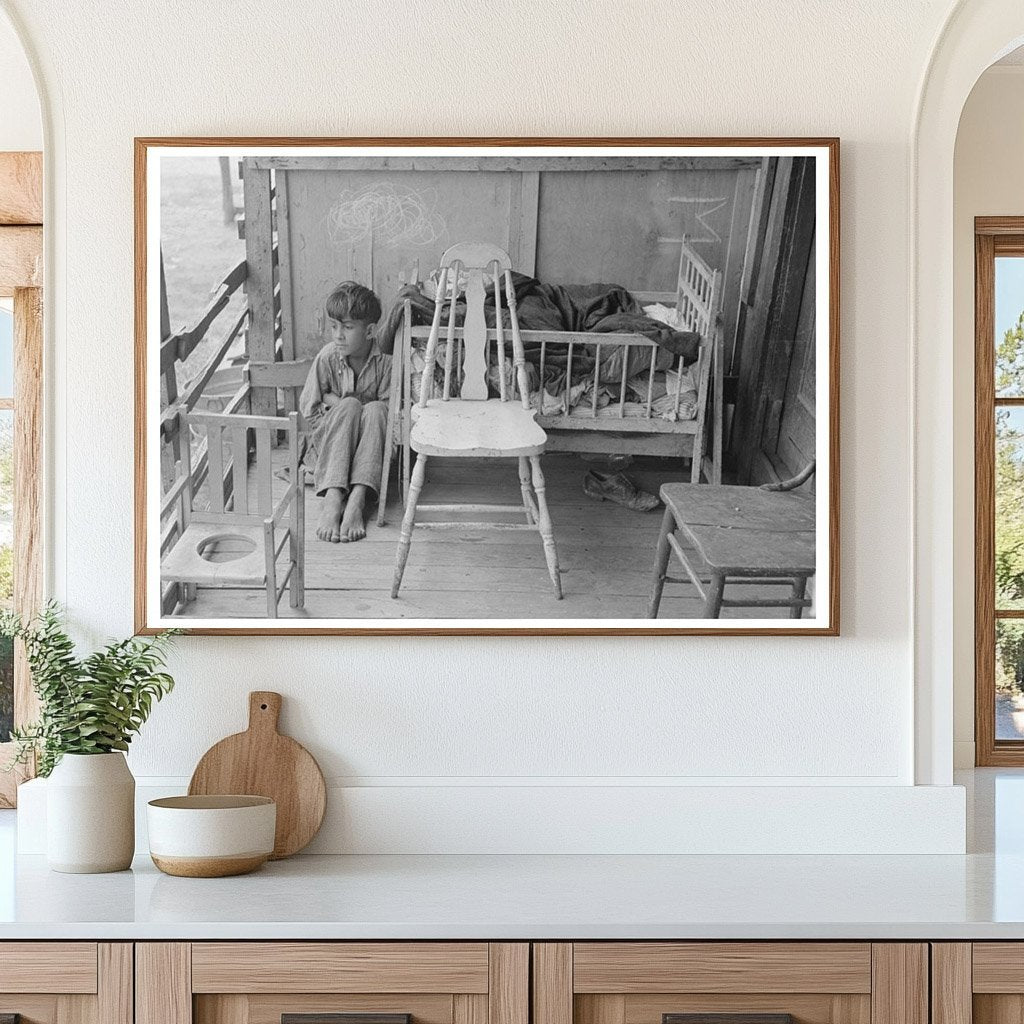 Mexican Family Home Porch San Antonio Texas 1939