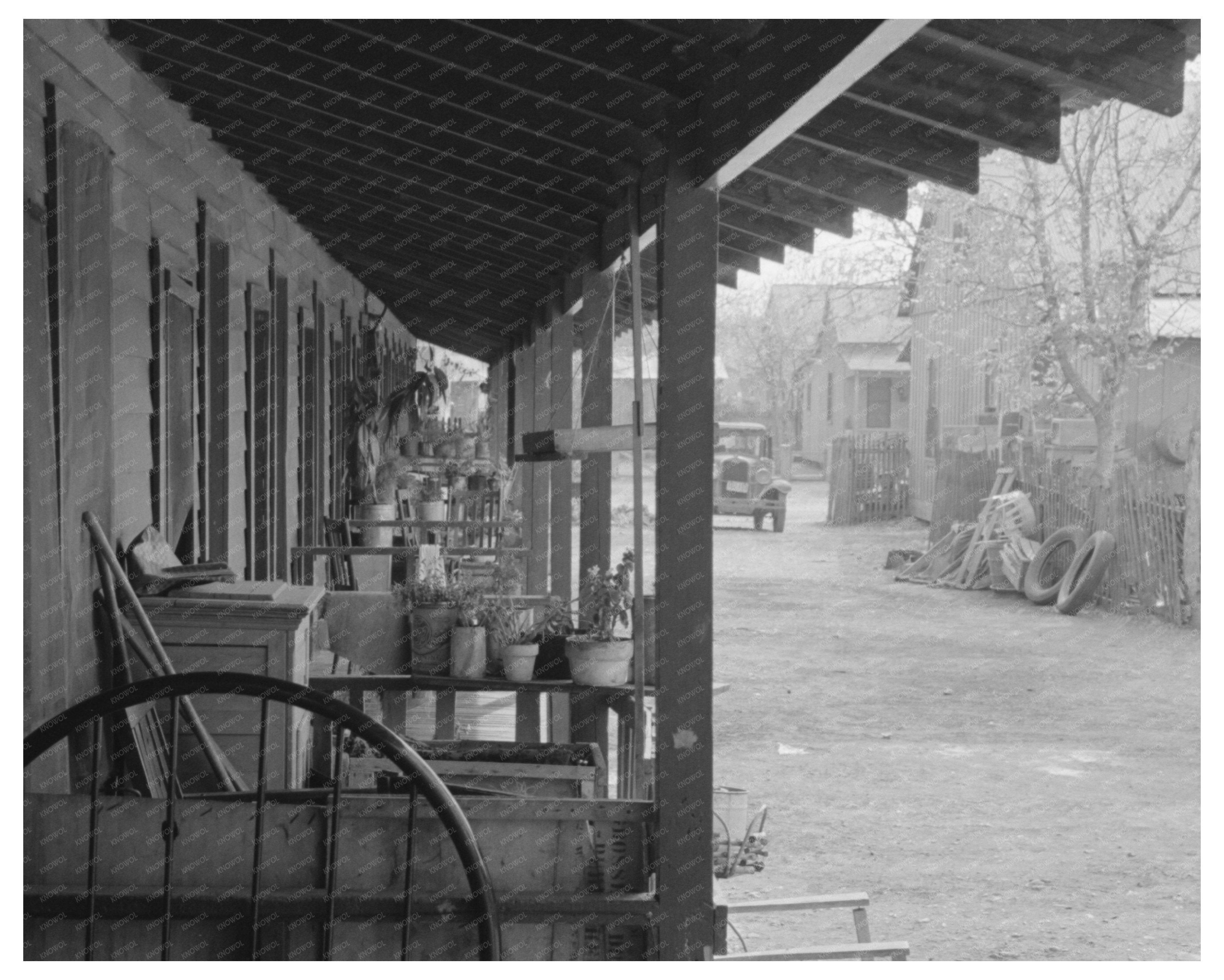 Mexican Houses and Corral in San Antonio Texas 1939