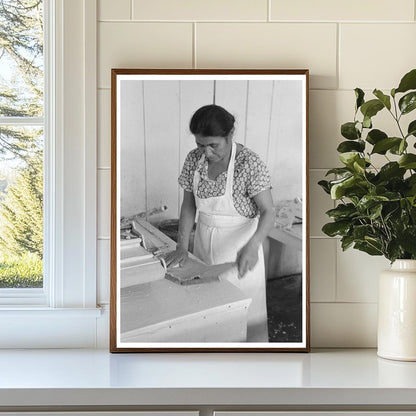 Mexican Woman Making Tortillas San Antonio 1939