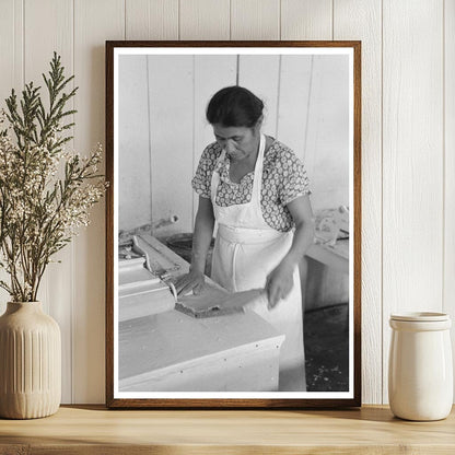 Mexican Woman Making Tortillas San Antonio 1939