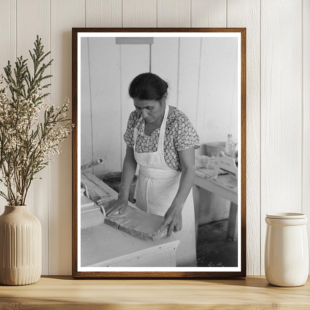 Mexican Woman Making Tortillas in San Antonio 1939