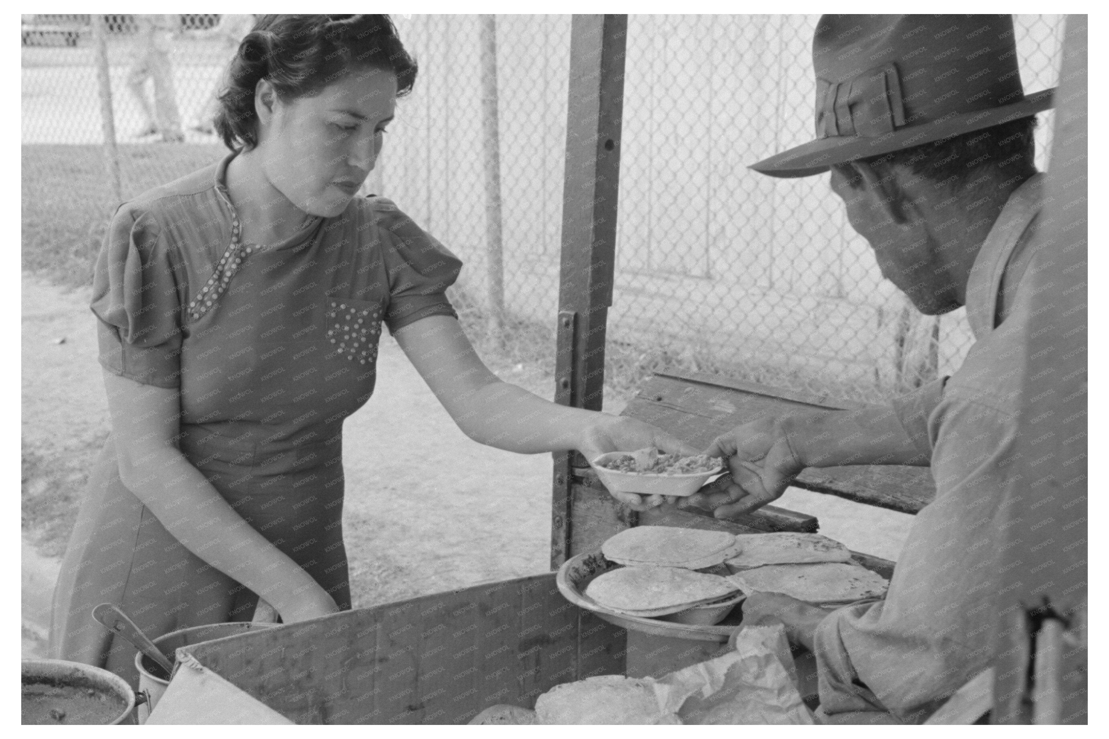 Tortillas and Beans for Pecan Shellers San Antonio 1939