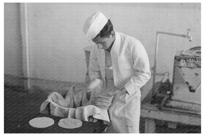 Counting Tortillas for Sale in San Antonio 1939