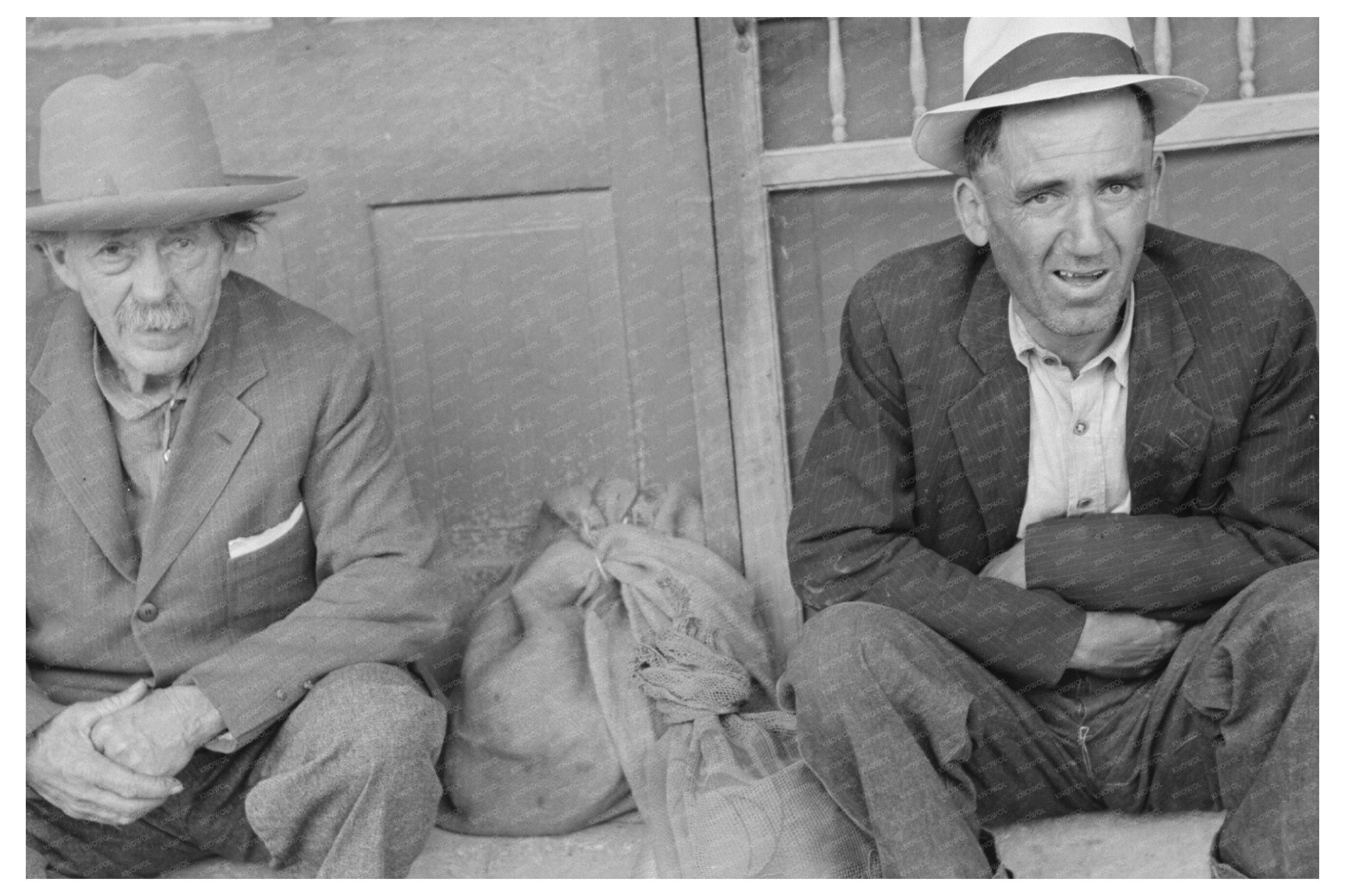 Men Waiting for Relief Commodities San Antonio 1939