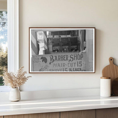 Mexican Barbershop in San Antonio Texas March 1939