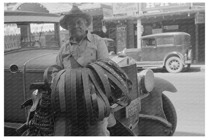 Mexican Leather Goods Peddler San Antonio 1939