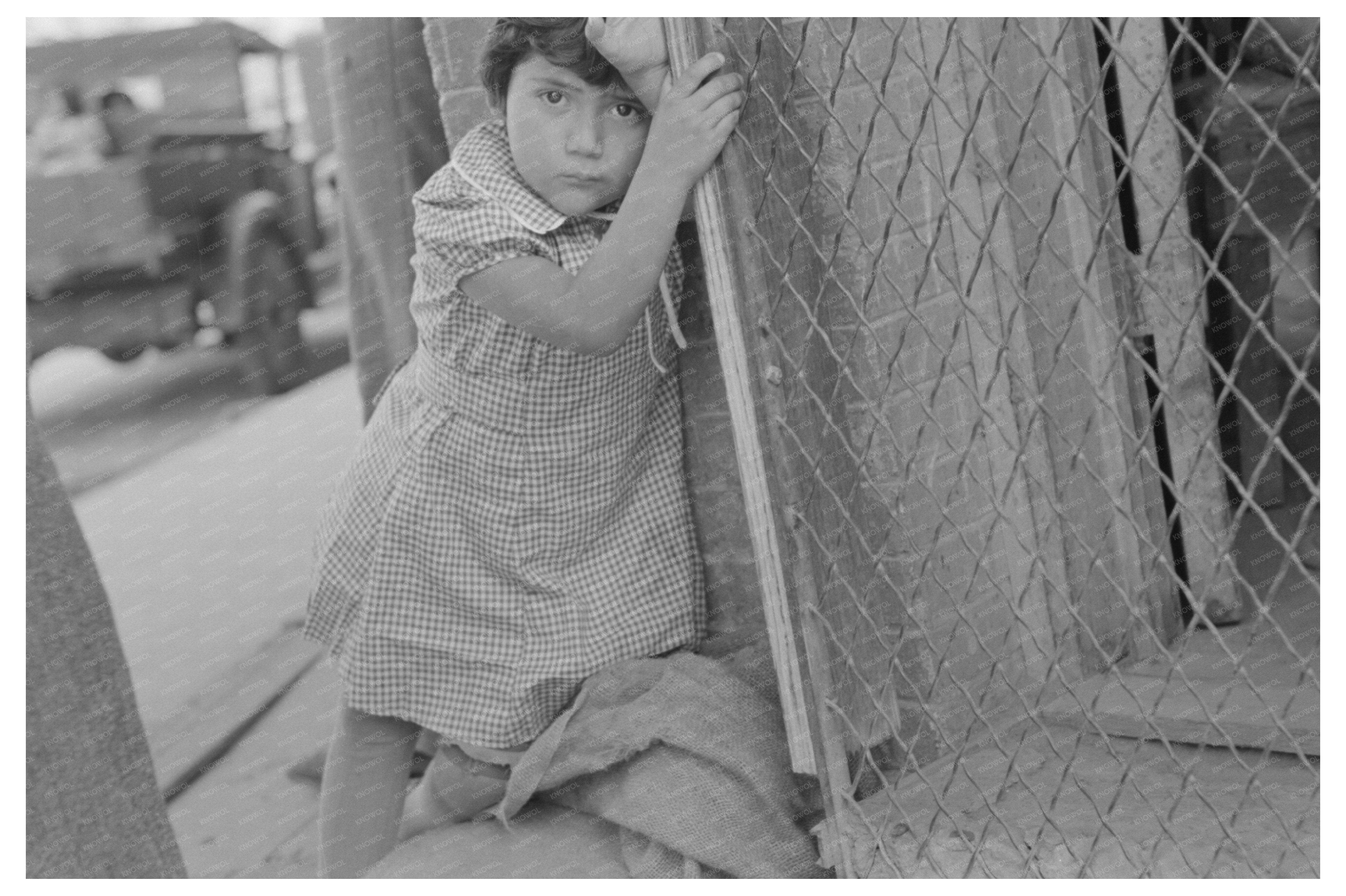 Young Mexican Girl in San Antonio Texas March 1939