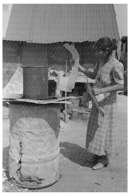 Mexican Woman Building Fire in San Antonio 1939